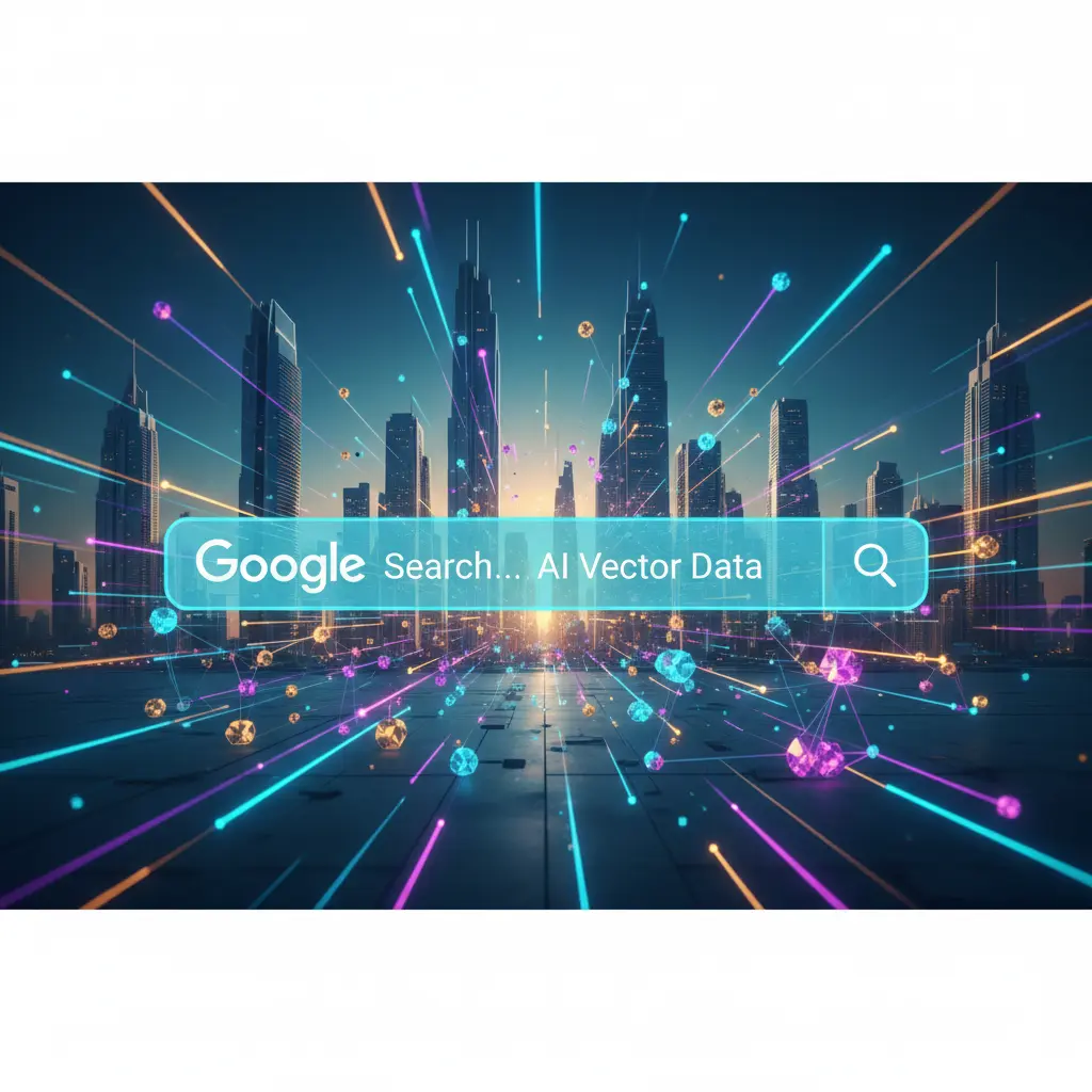 Google Search... AI Vector Data.Best performance marketing specialist analyzing AI data in Dubai city.